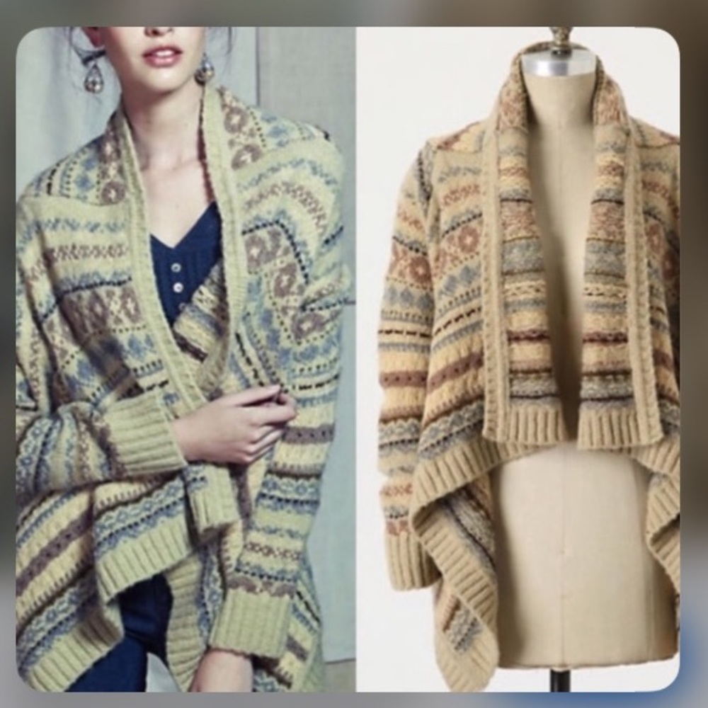 Anthropologie Drapey Sweater